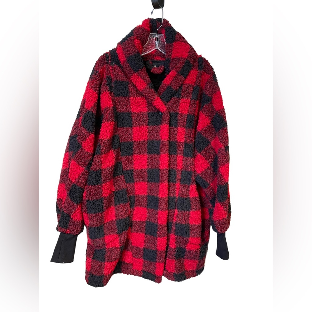 BumbleBella by Jill Martin Regular Sherpa Shawl Collar Button Lounger